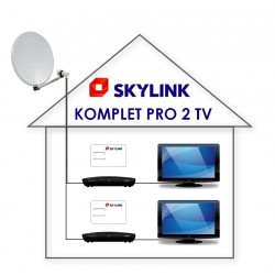 Satelitní komplet SKYLINK M7 pro 2 TV